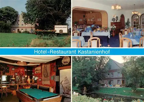 AK / Ansichtskarte 73930100 Krummhoern Hotel Restaurant Kastanienhof Gastraeume Billardzimmer Park