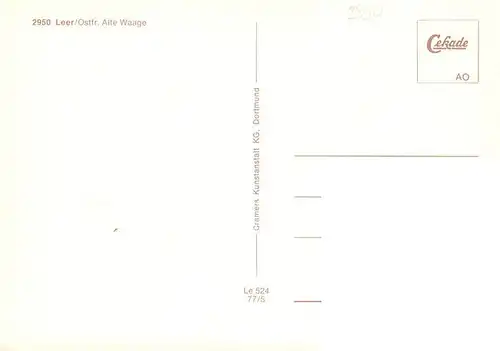 AK / Ansichtskarte  Leer_Ostfriesland Alte Waage