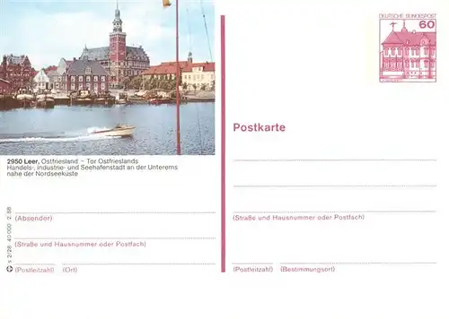 AK / Ansichtskarte 73930157 Leer_Ostfriesland Hafenpartie an der Unterems