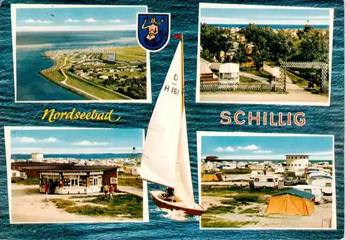 AK / Ansichtskarte  Schillig_Horumersiel_Nordseebad Fliegeraufnahme Kiosk Camping Eingang