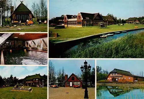 AK / Ansichtskarte 73930251 Neuharlingersiel Wasserschloss an der Nordsee Teilansichten Hallenbad Kanal