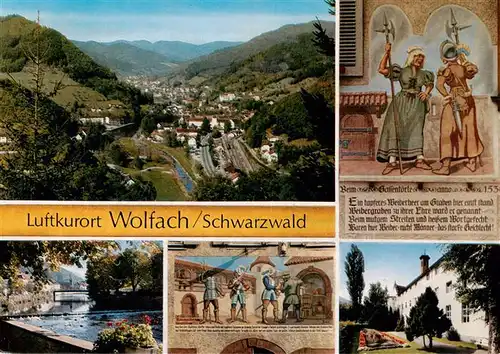 AK / Ansichtskarte 73930315 Wolfach_Schwarzwald Panorama Luftkurort Brunnen Kunst