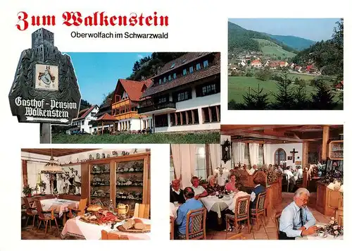 AK / Ansichtskarte  Oberwolfach Hotel Gasthof Zum Walkenstein Gastraum Panorama