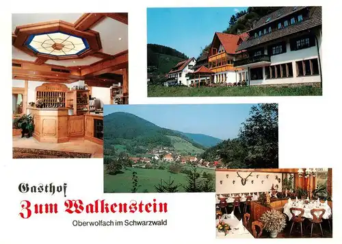 AK / Ansichtskarte  Oberwolfach Gasthof zum Walkenstein Restaurant Rezeption Panorama Landschaft Schwarzwald