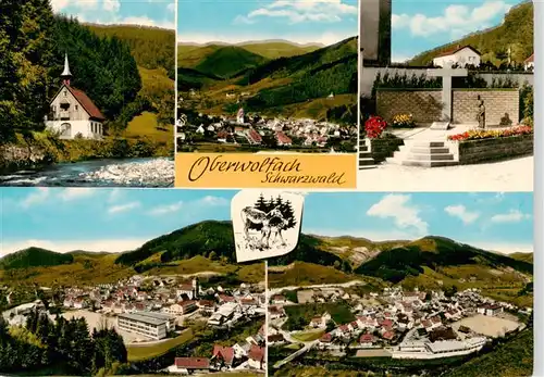 AK / Ansichtskarte  Oberwolfach Teilansichten Panorama Kirche Gedenkstaette Landschaft Schwarzwald