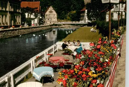 AK / Ansichtskarte  Schiltach Terrasse am Gasthaus Bruecke