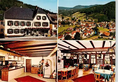 AK / Ansichtskarte 73930382 Schenkenzell Hotel Pension Metzgerei zum Ochsen Gastraum Panorama Luftkurort im Schwarzwald