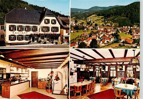 AK / Ansichtskarte  Schenkenzell Hotel Pension Metzgerei zum Ochsen Gastraum Panorama Luftkurort im Schwarzwald