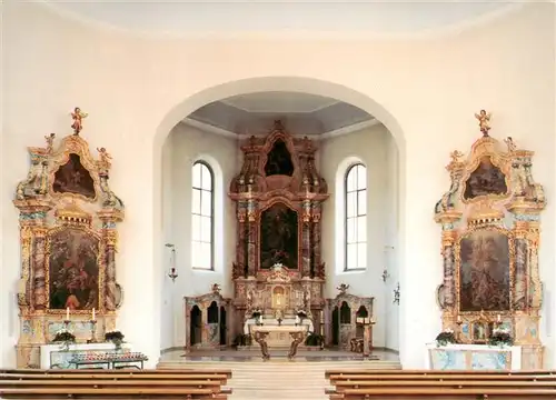 AK / Ansichtskarte 73930384 Schenkenzell Katholische Pfarrkirche St. Ulriche Innenansicht Altar