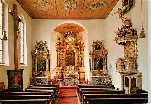 AK / Ansichtskarte 73930385 Wittichen_Schwarzwald Klosterkirche Innenansicht Altar