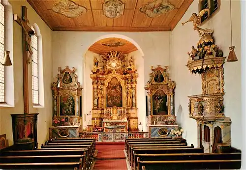 AK / Ansichtskarte  Wittichen_Schwarzwald Klosterkirche Innenansicht Altar