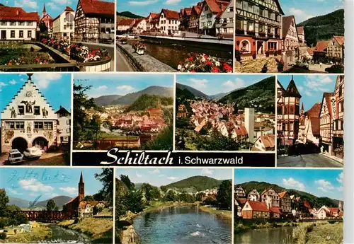 AK / Ansichtskarte 73930401 Schiltach Teilansichten Luftkurort im Schwarzwald Partie an der Kinzig