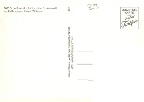 AK / Ansichtskarte 73930417 Schenkenzell Teilansichten Luftkurort im Schwarzwald Kaltbrunn Kloster Wittichen