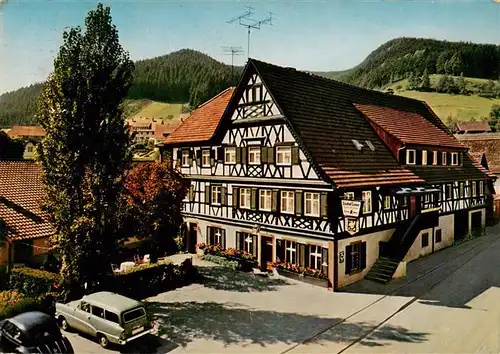 AK / Ansichtskarte 73930429 Schenkenzell Gasthaus Pension zur Sonne Fachwerkhaus Luftkurort im Schwarzwald