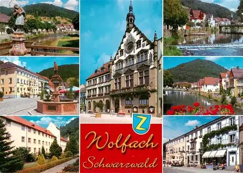 AK / Ansichtskarte  Wolfach_Schwarzwald Ortsmotive Luftkurort im Schwarzwald Partie an der Kinzig