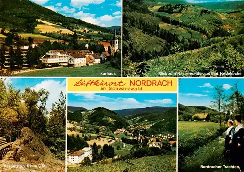 AK / Ansichtskarte 73930458 Nordrach Panorama Luftkurort im Schwarzwald Kurhaus Katzenstein Trachten
