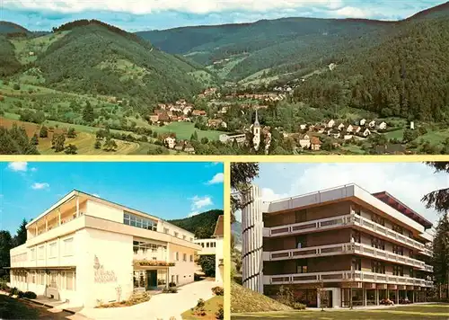 AK / Ansichtskarte 73930460 Nordrach Panorama Luftkurort im Schwarzwald Kurhaus Klinik