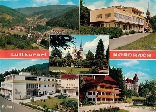 AK / Ansichtskarte 73930477 Nordrach Panorama Luftkurort im Schwarzwald Kurhaus Sanatorium