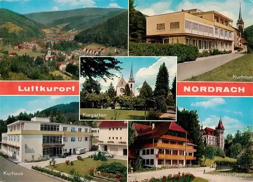 AK / Ansichtskarte  Nordrach Panorama Luftkurort im Schwarzwald Kurhaus Sanatorium