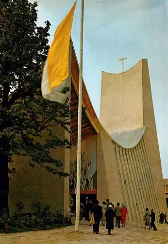 AK / Ansichtskarte 73930527 Exposition_Universelle_Bruxelles_1958 Der Pavillon von Heiligen Stuhl Die Kirche