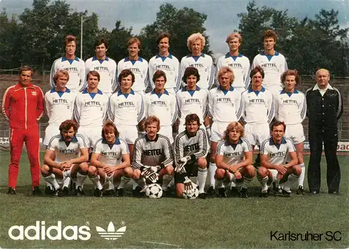 AK / Ansichtskarte 73930543 Fussball Karlsruhe SC Adidas 