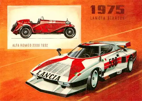 AK / Ansichtskarte  Autos_Cars_Voitures Lancia Straros Alfa Romeo 23000