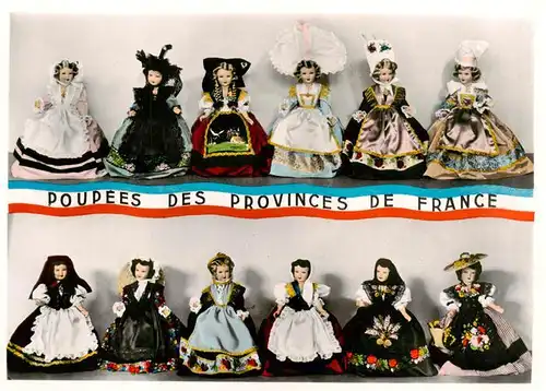 AK / Ansichtskarte  Puppe_Doll_Poupee_Kinderspielzeug Poupees des Provinces de France