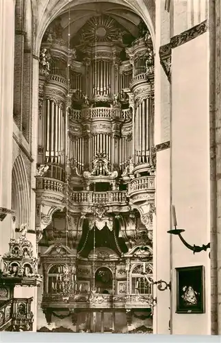 AK / Ansichtskarte 73930595 Orgel_Kirchenorgel_Organ_Orgue Marienkirche Rostock 