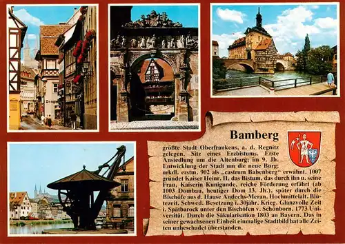 AK / Ansichtskarte 73930597 Chronik-AK Bamberg 