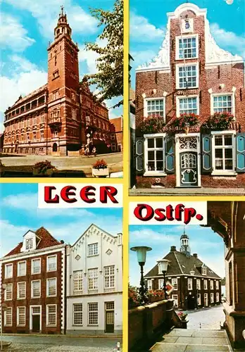 AK / Ansichtskarte 73930615 Leer_Ostfriesland Rathaus Samsonhaus Ortspartien