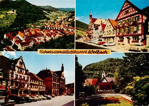 AK / Ansichtskarte  Wolfach_Schwarzwald Panorama Ortspartien Park