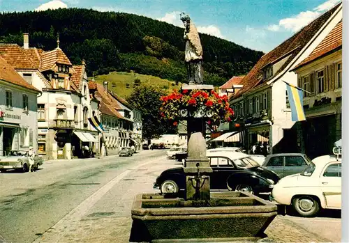 AK / Ansichtskarte  Wolfach_Schwarzwald Brunnen am Marktplatz