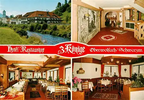 AK / Ansichtskarte 73930832 Oberwolfach Partie an der Wolf Hotel Restaurant 3 Koenige Gastraeume