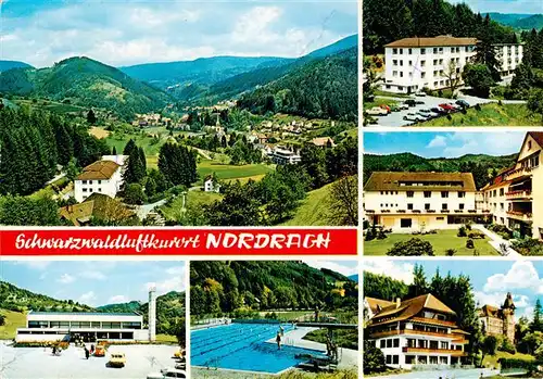 AK / Ansichtskarte 73930851 Nordrach Panorama Schwimmbad Teilansichten