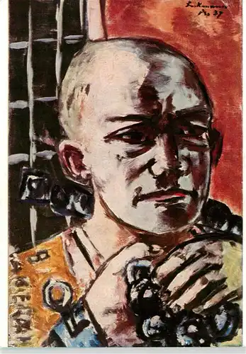 AK / Ansichtskarte  Beckmann_Max_Kuenstlerkarte Selbstbild 1937