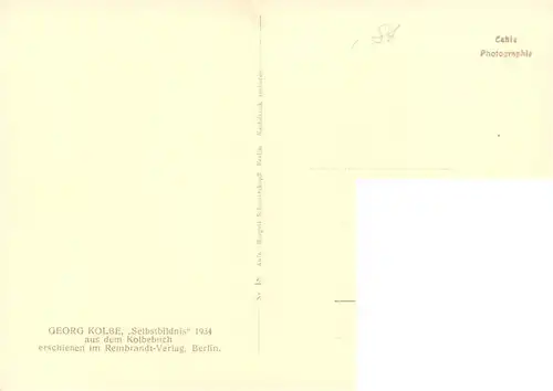 AK / Ansichtskarte  Kolbe_Georg_Skulpturen Selbstbildnis 1934