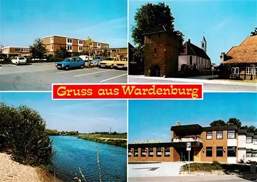 AK / Ansichtskarte 73930979 Wardenburg Strandhalle Kirche Badestrand Hotel