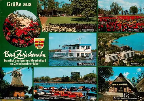 AK / Ansichtskarte 73930985 Bad_Zwischenahn Wandelhalle Kurpark FMS Ammerland Kurklinik Ammerlaender Muehle Zwischenahner Meer Ammerlaender Bauernhaus