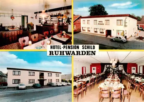 AK / Ansichtskarte 73931008 Ruhwarden Hotel Pension Schild Gastraum Speisesaal