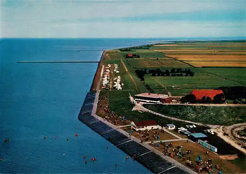 AK / Ansichtskarte  Tossens_Nordseebad Strandhalle Tossens Fliegeraufnahme