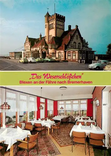 AK / Ansichtskarte  Blexen_Nordenham Das Wasserschloesschen Restaurant