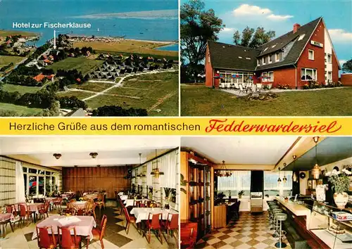 AK / Ansichtskarte 73931030 Fedderwardersiel_Butjadingen Hotel zur Fischerklause Gastraeume Bar