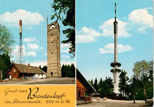 AK / Ansichtskarte 73931069 Brandenkopf Rasthaus Aussichtsturm und Sendetuerme