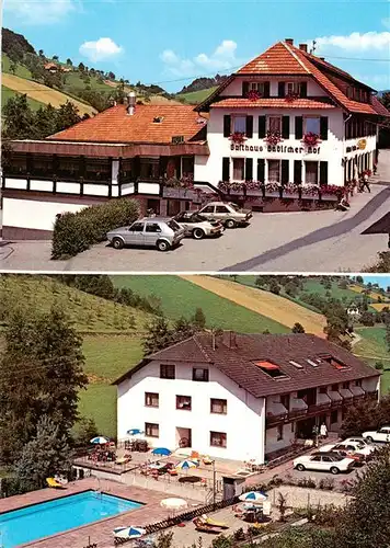 AK / Ansichtskarte  Prinzbach_Biberach_Kinzigtal Gasthaus Badischer Hof Schwimmbad