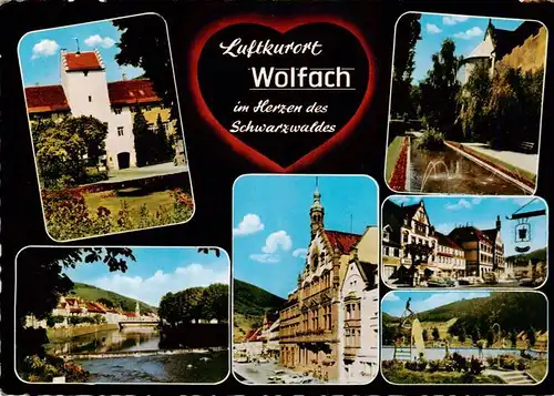 AK / Ansichtskarte 73931087 Wolfach_Schwarzwald Turm Kinzigpartie Ortspartien Sanatorium Dr Barlen Schwimmbad