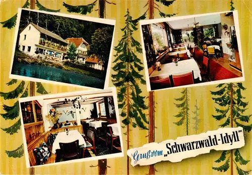 AK / Ansichtskarte 73931121 Loecherberg_Oberharmersbach Haus Schwarzwald Idyll Gastraeume