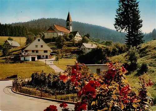 AK / Ansichtskarte  St_Roman_Wolfach Gasthaus Pension zum Adler Kirche