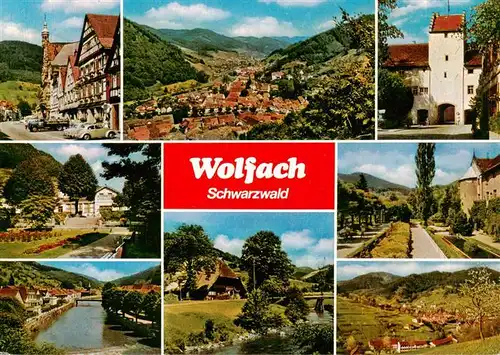 AK / Ansichtskarte 73931144 Wolfach_Schwarzwald Orts und Teilansichten Turm Park Kinzigpartie