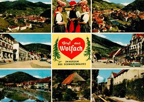 AK / Ansichtskarte 73931146 Wolfach_Schwarzwald Panorama Ortspartien Schloss Kinzigpartie