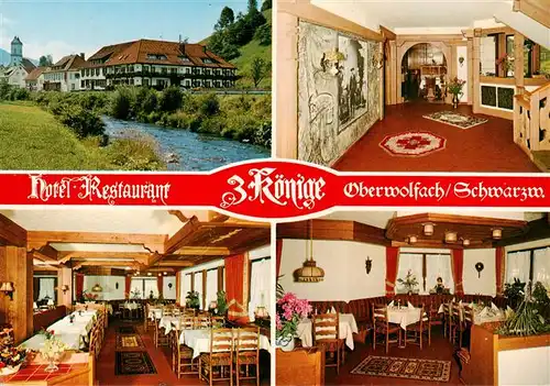 AK / Ansichtskarte 73931147 Oberwolfach Hotel Restaurant 3 Koenige Gastraeume